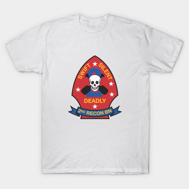 USMC 2nd Recon Battalion T-Shirt by LostHose